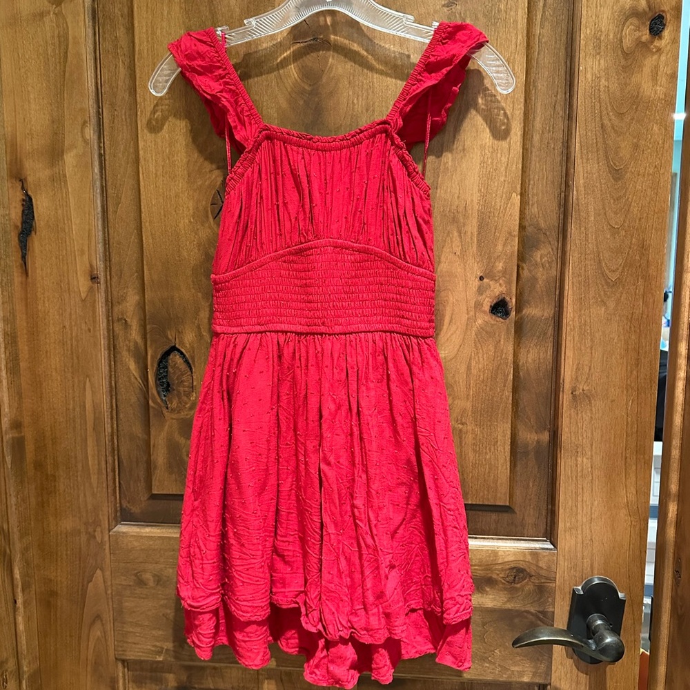 Hollister Red Sun Dress Size Small